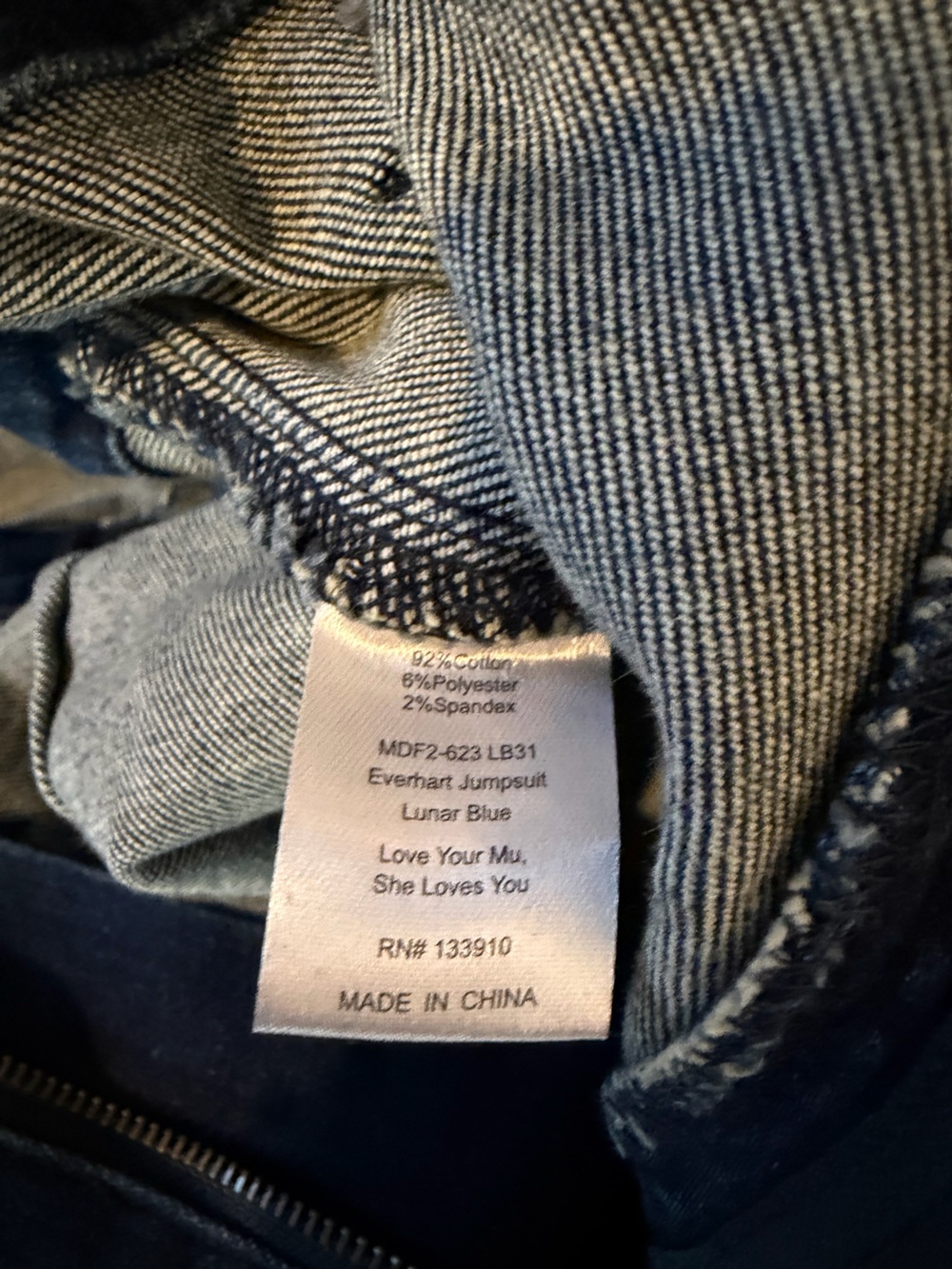 Show Me Your MuMu Everhart Denim Stretch Jumpsuit Size Large New With Tags - Picture 14 of 16